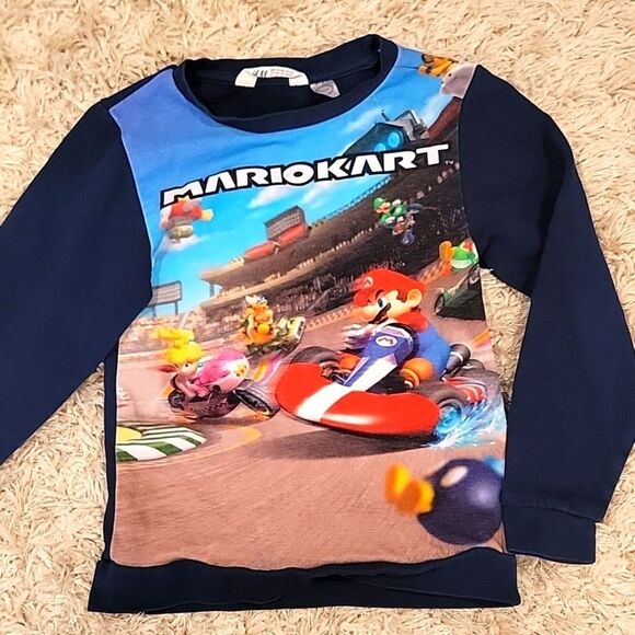 5 for $40 H&M Mariokart boys top size 6-8 - Picture 1 of 4